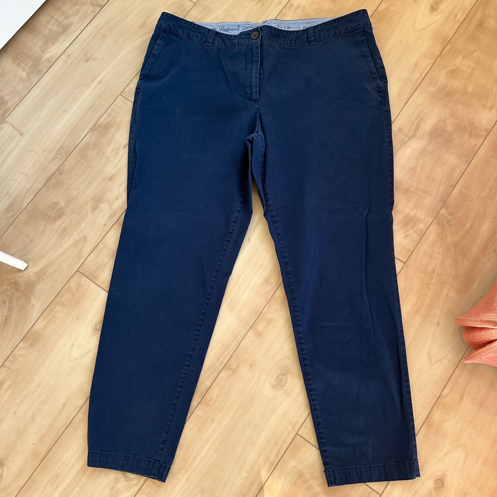 Talbots Navy The Weekend Chino